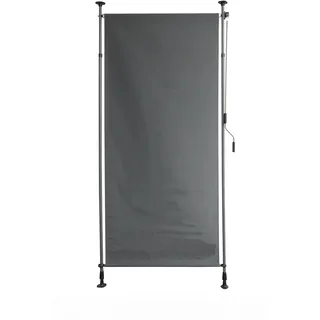 Garden Pleasure Klemm-Sichtschutz 120 x 316 cm Grau Aluminium