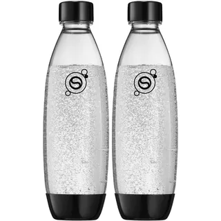 Sodastream 2 Flaschen PET-Flasche 1 l schwarz