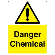 Danger Chemical Schild – 150 x 200 mm – A5P