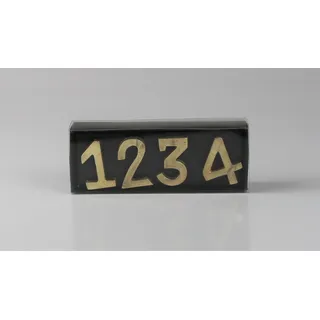 Deko-Schriftzug AM DESIGN "Kerzenstecker, aus Aluminium", gold, B:5cm, Aluminium, Dekofiguren, Deko-Schriftzug, 2er Set