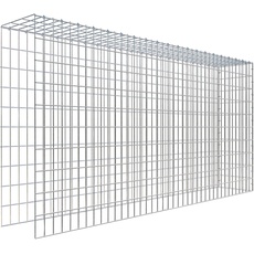 Bild Gabione, silbergrau, Maschenweite 5 cm x 10 cm,