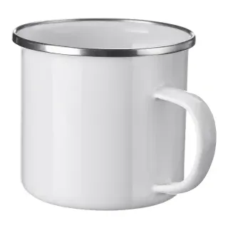 Westmark Emaille Tasse 0,35 l Weiß 1