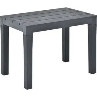 vidaXL Gartenbänke 2 Stk. Anthrazit Kunststoff - Grau