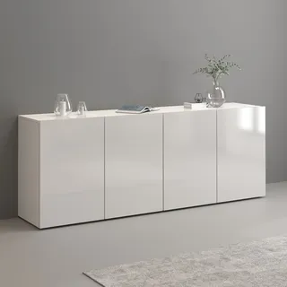 OTTO home Egypt 180 x 70 x 38 cm Hochglanz lackiert / Weiß