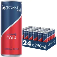 Red Bull Organics by Red Bull Simply Cola, 24 x 250 ml, Dosen Bio Getränke 24er Palette, OHNE PFAND