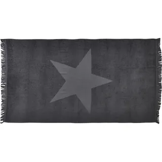 Done. Stern Strandtuch 90 x 160 cm grau