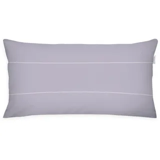 Tom Tailor Soft-Renforcé-Kissenhülle, 40x80 cm, 100% Baumwolle/Renforcé, Kissenbezug mit farbigem Reißverschluss, Bold Check Lila (Soft Lilac)