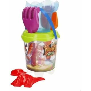 Strandeimer Aktive 18 cm Drache - Bunt