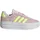 VL Court Bold Lifestyle Kids Clear Pink / Hi-Res Yellow / Cloud White 37 1/3