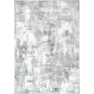 Lindorug Flachwebeteppich , Grau, Ecru , Textil , Steinoptik , rechteckig , 160x230 cm , Oeko-Tex® Standard 100 , für Fußbodenheizung geeignet, rutschfest, in verschiedenen Größen erhältlich, wasserabweisend, schmutzabweisend, für Hausstauballergiker geeignet, feuchtraumgeeignet, waschbar, pflegeleicht, strapazierfähig, rutschfeste Unterfläche, vegan , Teppiche und Böden, Teppiche, Webteppiche