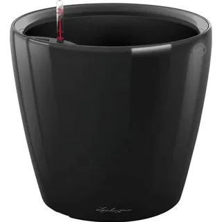 LECHUZA Classico Premium LS Ø 22 x 21 cm Schwarz hochglanz