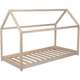 WEBER INDUSTRIES Panda Hüttenbett, 90 x 190 cm, unbehandelt