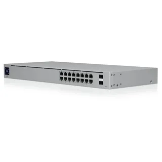 UBIQUITI networks US-16-150W 2-Layer-Switch mit 16 Gigabit-Ethernet-Ports und (2) Gigabit-SFP-Ports