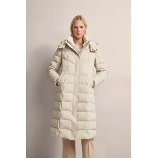 Kurzmantel BUGATTI, Damen, Gr. 38, beige, 86% Polyamid, 14% Elasthan, unifarben, regular fit, normaler Saum, Mäntel Kurzmantel, mit elegantem Stehkragen