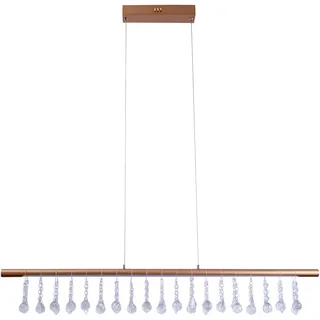 Hängeleuchte Esszimmer Lampe Hängelampe Wohnzimmer Kristalle Dimmbar 7093158 - Gold