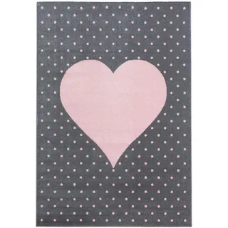 Ben'n'jen Kinderteppich , Pink , Textil , Herz , rechteckig , 140x200 cm , Oeko-Tex® Standard 100 , pflegeleicht , Teppiche und Böden, Teppiche, Kinderteppiche