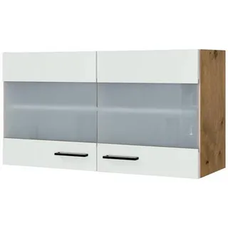 FlexWell Küchenoberschrank , Eichefarben, Magnolie , Metall , 1 Fächer , einzeln stellbar , 100x54x32 cm , Made in Germany , individuell planbar, Zusatzausstattung erhältlich, hängend , Küchen, Küchenmöbel, Küchenschränke, Küchenoberschränke