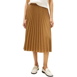 Tommy Hilfiger Damen Rock Fluid Pleated Pull On Midi Faltenrock, Braun (Hickory), 40