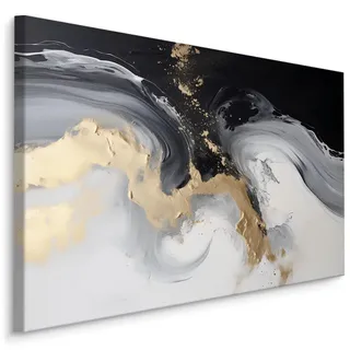 Muralo Leinwandbild Marmor Muster Abstraktion Glamour 120x80 , Textil , Marmor Optik, Abstrakt , Rechteckig , 120x80 cm , Bilder & Rahmen, Bilder, Leinwandbilder