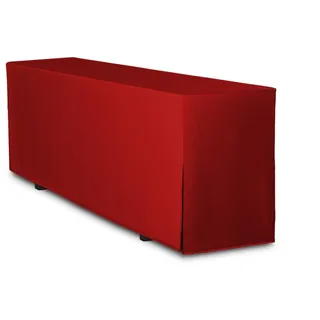 TexDeko® Biertischhusse Premium für Bierzeltgarnitur 220 x 70cm Rot | nur Tischhusse, blickdichtes Material, waschbar, Hohe Material- & Verarbeitungsqualität, doppelt umsäumt, griffiger Stoff