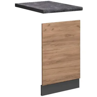 Vicco Unterschrank Frontblende Fame-Line 45 x 67,4 x 1,6 cm Braun