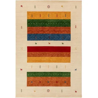 benuta Nest Wollteppich Jamal Multicolor/Beige 300x400 cm , Textil , Beton Optik , Rechteckig , 300x400 cm , Gots , pflegeleicht , Teppiche und Böden, Teppiche, Schafwollteppiche