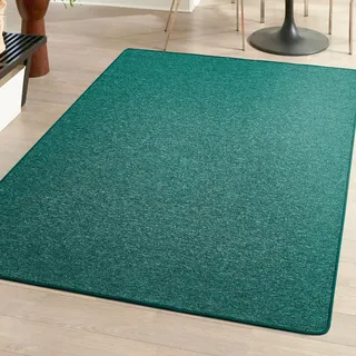Andiamo Teppich »Luton, Made in Germany« rechteckig 5 mm Höhe melierte Optik, auch als Läufer, Wohnzimmer & Schlafzimmer, grün