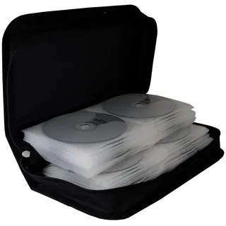 MediaRange CD-Mappe aus Nylon für 96 Discs schwarz