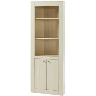 [en.casa] Eckregal 62 x 170 x 30 cm Beige