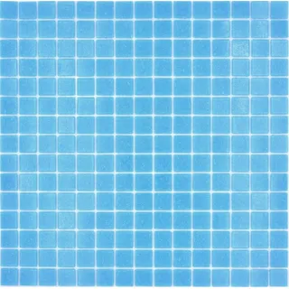 Glasmosaik hellblau Schwimmbadmosaik Poolmosaik Wand 200-A13-P 10 Mosaikplatten