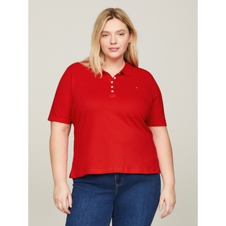 Tommy Hilfiger Curve Tommy Hilfiger »CRV 1985 REG PIQUE POLO SS«, PLUS SIZE mit 5-Knopf-Form Gr. 46