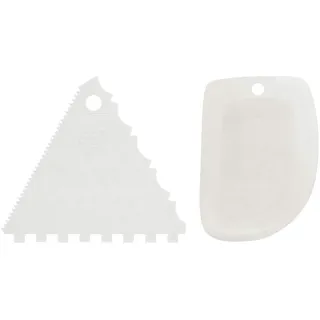 Dr. Oetker Tortenkamm und Teigschaber KÜCHENHELFER CLASSIC