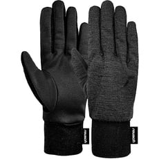 Bild Merino Pro Touch-TEC atmungsaktiv Sporthandschuhe Laufen Fahrradfahren Wandern Alltags-Unterziehhandschuhe Touchscreen Winter-Handschuhe, schwarz, 9