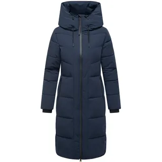 Steppmantel NAVAHOO "Steppmantel Schokokuss XIV", Damen, Gr. 3XL, blau (navy), Obermaterial: 92% Nylon NY. 8% Elasthan EL.  Obermaterial: Futter: 100% Polyester PES. 100% Polyester PES., Mäntel Steppmantel