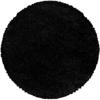 Ayyildiz Sydney 3000 Hochflorteppich Ø 80 cm Schwarz