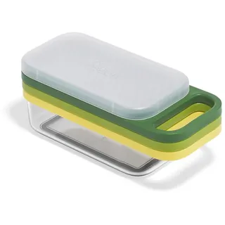 Joseph Joseph Multi-Grate Küchenreibe & Zestenreibe Set, 3-in-1 Turmreibe mit Auffangbehälter, Käseriebe