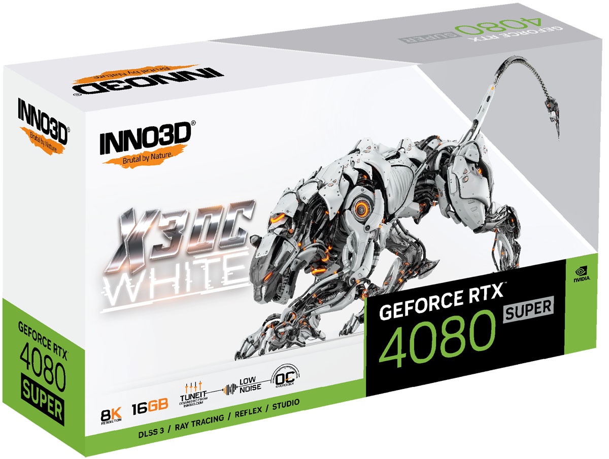 Bild von GeForce RTX 4080 SUPER X3 OC White, 16GB GDDR6X, HDMI, 3x DP (N408S3-166XX-18703259)