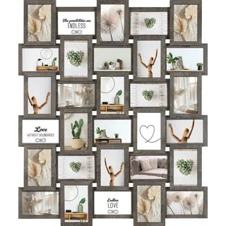 Rahmen , Grau , Holzwerkstoff , quadratisch , 73.5x86.5x4.5 cm , Bilder & Rahmen, Bilderrahmen, Bilderrahmen & Fotorahmen