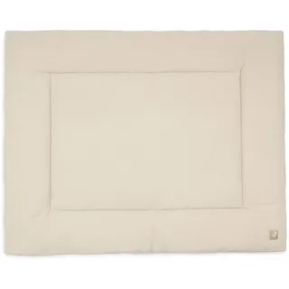 jollein Krabbeldecke für Baby – Little Waffle – 75x95cm – Warm Sand/Sand – Laufgittereinlage – 95% Baumwolle 5% Elasthan – OEKO-TEX Zertifiziert – Kuschelig Weich – Spieldecke Baby