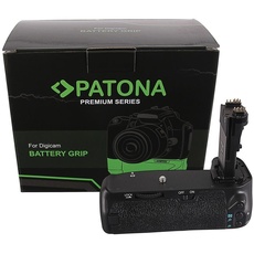 PATONA Premium Battery Grip f. Canon EOS 70D 80D BG-E14H f. 2 x LP-E6 batteries incl. IR wireless co
