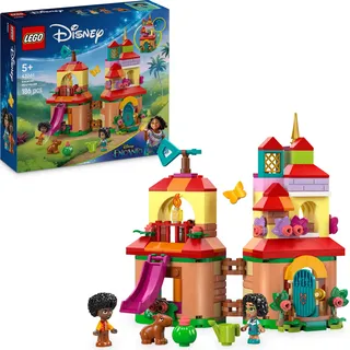 LEGO ǀ Disney Encanto Mini-Haus, Bauspielzeug für Mädchen ab 5 Jahren, Fantasy Spielzeug und Bauset mit Mirabel und Antonio Mini Puppen, einer Wasserschwein Figur und Schlüssel 43261 - Bunt