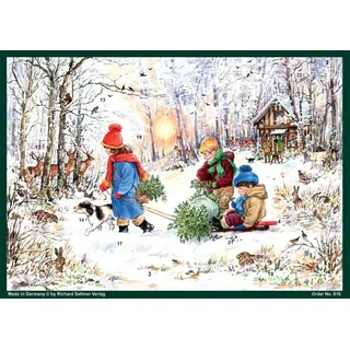 Richard Sellmer Verlag Schneefreuden im Wald Deko-Adventskalender