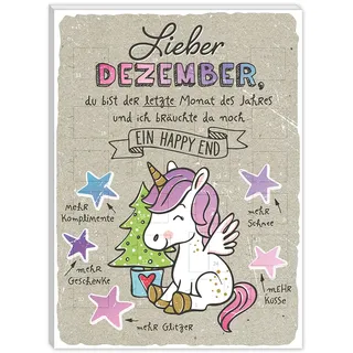 h:)ppy life H:) PPY life Adventskalender Motiv „Einhorn“ 2021 51127