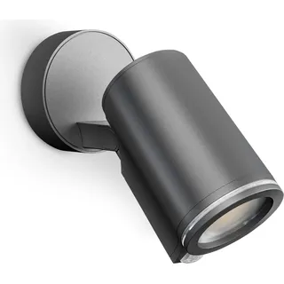 STEINEL Spot ONE, Wandbeleuchtung für den Außenbereich, Schwarz, Aluminium, Kunststoff, IP44, Fassade, II - Schwarz