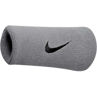Nike Unisex Swoosh Doublewide Schwei b nder, matte silver/black, 1size EU