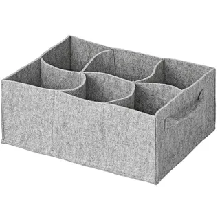 PRO PLUS Becherhalter 29x20,5x11,5 cm Tassenhalter Wohnmobil max. Ø10,5cm Tassen Halter mit Klettverschluss Farbe Grau aus Filz