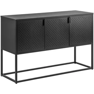 Mid.you Sideboard , Schwarz , Metall , 2 Fächer , 120x80x40 cm , Beimöbel erhältlich, in verschiedenen Größen erhältlich , Kleinmöbel, Kommoden, Sideboards