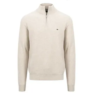 Fynch Hatton 1414222 Vollreißverschluss Pullover - Winter White - 2XL