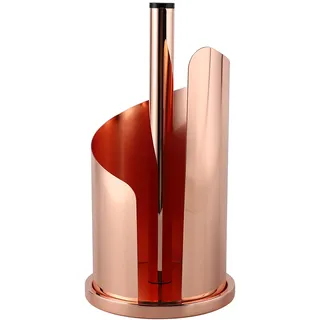 Echtwerk Küchenrollenhalter, Rollenhalter für Küchentücher, Papierrollenhalter aus Edelstahl, einfaches Abreißen, benutzerfreundlich, stehend, robust, Kupfer-Edition, 15,5 x 33 cm