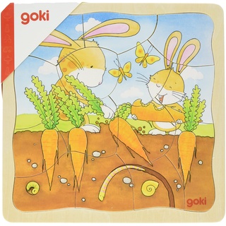 GoKi 57495 Schichtenpuzzle Gemüsebeet